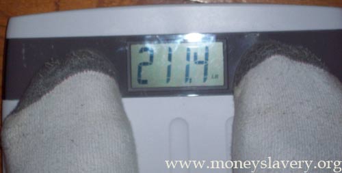 11th Week - 211.4 pounds
