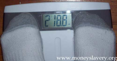 8th Week - 218.8 pounds