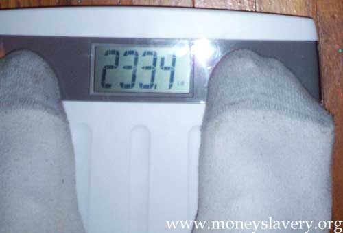 1st Week - 233.4 pounds