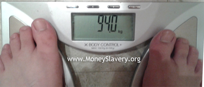 2nd Week - 94.0 Kg (-1.5 Kg or -3.3 lbs)