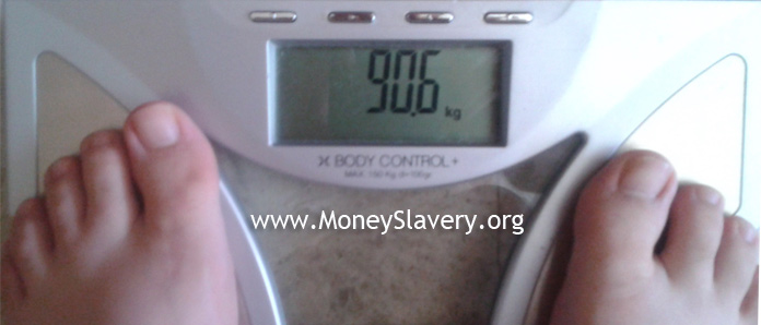 3rd Week - 90.6 Kg (-3.4 Kg or -7.5 lbs)