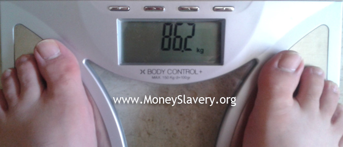 5th Week - 86.2 Kg (-2.4 Kg or -5.3 lbs)